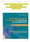 TEST BANK For Evidence-Based Practice in Nursing & Healthcare A Guide to Best Practice 5th Edition by Bernadette Mazurek Melnyk, Ellen Fineout-Overholt, Chapters 1 - 23, Complete Newest Version