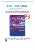 Test Bank For Applied Pathophysiology: A Conceptual Approach 4th Edition By Judi Nath; Carie Braun 9781975179199 Chapter 1-20 Complete Guide .