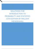 Solutions For Introduction to Probability and Statistics 15th Edition by William Mendenhall.docx