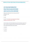 NURS ATI TEAS TEST PRACTICE MATHEMATICS 2024