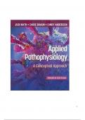 Test Bank For Applied Pathophysiology A Conceptual Approach 4th Edition Judi Nath Chapter 1-20 | Complete Guide Newest Version 2024