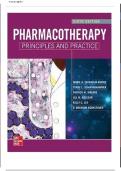 TEST BANK for Pharmacotherapy Principles and Practice 6th Edition Chisholm-Burns Test Bank. ALL 102 CHAPTERS (Complete Download).//ISBN NO:1260460274//Graded A+