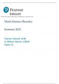 Pearson Edexcel GCSE In Biblical Hebrew (1BH0) Paper 01 Mark Scheme 2023