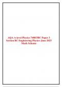 AQA A-level Physics 7408/3BC Paper 3BC June 2023 Mark Scheme