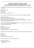 NR 661 Mens Health (Latest 2023 - 2024) New Full Questions and Answers ( Included ) 100% Correct