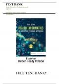 Test Bank For Health Informatics An Interprofessional Approach 3rd Edition by Lynda R Hardy||ISBN NO:10,0323829597||ISBN NO:13,978-0323829595||All Chapters||Complete Guide A+