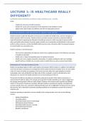 Samenvatting -  Economics and Financing of Health care systems (GW4567M)