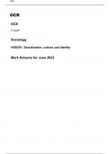 OCR A LEVEL SOCIOLOGY PAPER 1  JUNE 2023 FINAL QUESTIONS PAPERS AND  MARKS SCHEMES