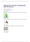 Hondros Nur 176 Exam 1 Study Guide 2024 Top Graded 