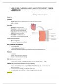 MED SURG CARDIOVASCULAR SYSTEM STUDY GUIDE LATEST 2024