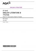 AQA 2023 A-level ENGLISH LITERATURE B 7717/1A Paper 1A  Mark scheme