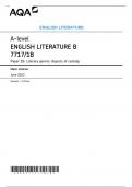 AQA 2023 A-level ENGLISH LITERATURE B 7717/1B Paper 1B  Mark scheme