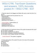WGU-C790, Top-Exam Questions and answers, 100% Accurate, graded A+ / WGU C790 - 9/21 