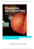 TEST BANK FOR FINANCIAL ACCOUNTING AND ACCOUNTING STANDARDS 