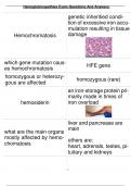 Hemoglobinopathies Exam Questions And Answers