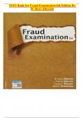 TEST Bank for Fraud Examination 6th Edition By  W. Steve Albrecht LATEST
