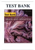 Test Bank for An Introduction to Brain and Behavior 6th Bryan Kolb , Ian Q. Whishaw , G.  Campbell Teskey 