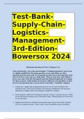 Test-Bank-Supply-Chain-Logistics-Management-3rd-Edition-Bowersox 2024