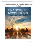 Financial Accounting 11th Edition by Robert Libby Test Bank | (Rated A+) Complete Solutions | Best 2024