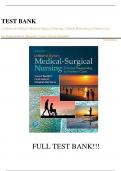 Test Bank For LeMone and Burke's Medical-Surgical Nursing: Clinical Reasoning in Patient Care 7th Edition by Paula Gubrud, Margaret Carno, Gerene Bauldoff ||ISBN NO:10,0134868188||ISBN NO:13,978-0134868189||All Chapters||Complete Guide A+