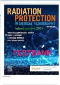Test Bank For Radiation Protection in Medical Radiography 9th Edition By Mary Alice Statkiewicz Sherer; Paula J. Visconti; E. Russell Ritenour; Kelli Haynes/ /ISBN NO-10: 9780323825030 //ISBN NO-13:978-0323825030 // Chapter 1-16 // Complete Questions and