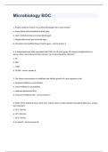 Microbiology BOC questions with answers rated A+ 2023/2024