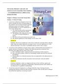 TEST BANK: PRIMARY CARE ART AND SCIENCE OF ADVANCED PRACTICE NURSING – AN INTERPROFESSIONAL APPROACH 6th EDITION DUNPHY Chapter 1: Primary Care in the Twenty-First Century: A Circle of Caring 1. A nurse has conducted a literature review in an effort to id