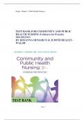 COMMUNITY AND PUBLIC HEALTH NURSING 3RD EDITION DEMARCO WALSH TEST BANK, All chapters.
