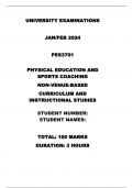 PES3701 JANUARY/FEBRUARY 2024 EXAM ANSWERS 100% PASS GUARANTEED COMPLETE ANSWERS 