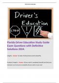 Drivers Ed FLVS DBA Study Guide Exam Questions Bulk. 