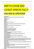 68W FC2 EXAM 2024 LATEST UPDATE FULLY SOLVED & UPDATED.