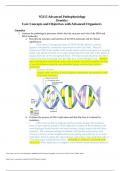 N5315 Advanced Pathophysiology Genetics Core Concepts and Objectives with Advanced Organizers