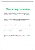 Water damage restoration