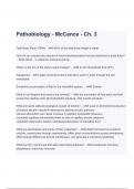 Test Bank For Pathophysiology  Chapter 3 Study Guide (A+ GRADED 100% VERIFIED)