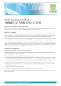                     How-To-build guide Timber Stairs and stepS