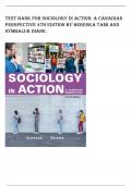 TEST BANK for Sociology in Action A Canadian Perspective 4th Edition by Bereska Tami and Symbaluk Diane.