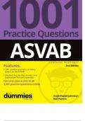 ASVAB, 1001 Practice Questions For Dummies, 2nd Edition