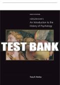Test Bank For Hergenhahn's An Introduction to the History of Psychology - 8th - 2019 All Chapters - 9781337564151