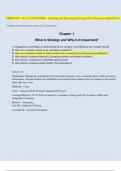 MGMT 449 - Ch 1-8 TEST BANKs - Crafting and Executing Strategy 22e Thompson.GRADED A+.