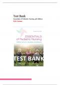 Test Bank for Essentials of Pediatric Nursing 4th Edition by Kyle Carman test bank - All Chapter (1 - 29).