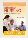 Complete Test Bank for Fundamentals of Nursing Concepts and Competencies for Practice, 9th Edition by Ruth Craven