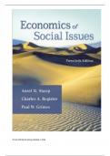 Test Bank for Economics of Social Issues 20th Edition Ansel Sharp
