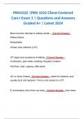 PRN1032 |PRN 1032 Client-Centered Care I Exam 1 | Questions and Answers Graded A+ | Latest 2024