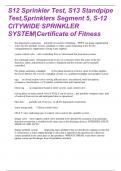 S12 Sprinkler Test, S13 Standpipe Test, Sprinklers Segment 5, S-12 CITYWIDE SPRINKLER SYSTEMS (Certificate Of Fitness)