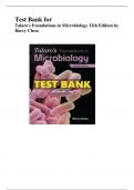 Test Bank For Talaro's Foundations in Microbiology 12th Edition Barry Chess - ISBN: 9781265739362 | All Chapters | Complete Guide A+