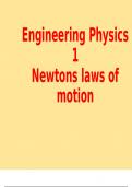 Newtons laws of motion for HNC Mechanical engineering