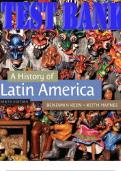 TEST BANK for A History of Latin America 9th Edition by Keen Benjamin & Haynes Keith. ISBN 9781133709329, ISBN-13 9781133050506. (Complete 22 Chapters).