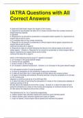 IATRA Questions with All Correct Answers 