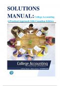 Solutions Manual for College Accounting A Practical Approach 14th Canadian Edition by Jeffrey Slater, Debra Good