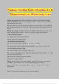 Precision Nutrition Unit 2 4th edition Ch 12 Micronutrients and Whole foods Exam